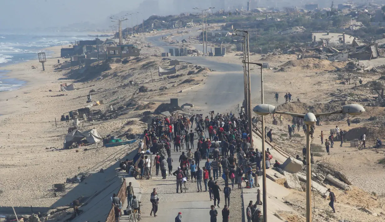 Kesepakatan itu dicapai setelah empat hari negosiasi tidak langsung di Kota Sharm el-Sheikh, Mesir, yang melibatkan delegasi dari Turki, Mesir, dan Qatar, di bawah pengawasan Amerika Serikat. (Eyad BABA/AFP)