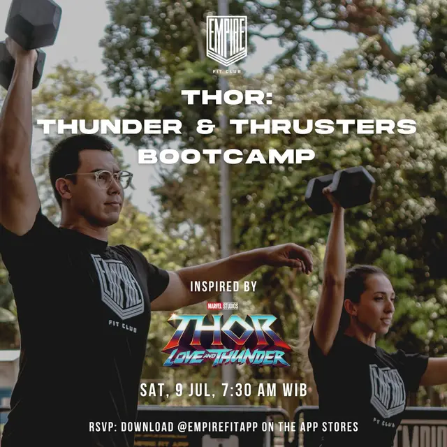 Empire Fit Club menghadirkan olahraga ala Thor. (Foto: Istimewa)