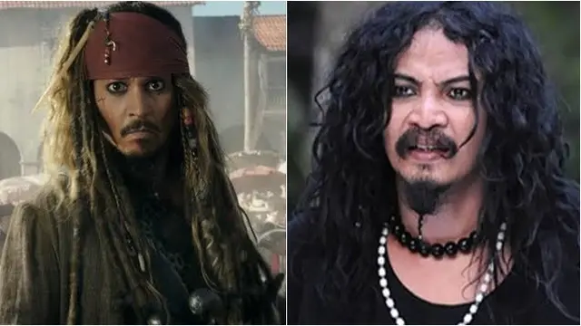 7 Cocoklogi Seleb Indonesia Mirip Pemain Pirates of the Caribbean Ini Kocak