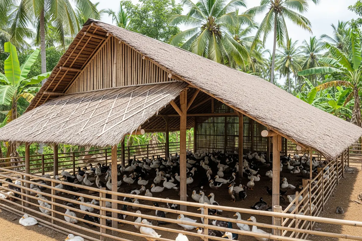 Desain Kandang Bebek Sederhana yang Tetap Kering Saat Hujan