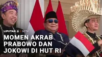 Intip Momen Prabowo Diapit Jokowi dan Gibran saat Upacara HUT RI di Istana