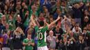 Robbie Keane memulai karir sepak bola internasional pada tahun 1998. (Reuters/Clodagh Kilcoyne)
