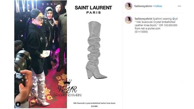 7 Koleksi Sepatu Mewah Syahrini, Ada yang Capai Rp 130 Juta