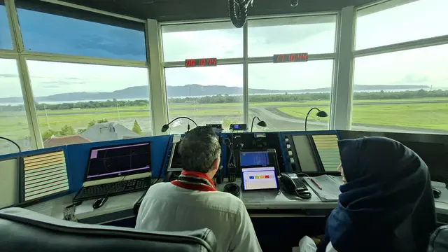 Airnav Indonesia Cabang Ambon. (Liputan6.com/Pramita)