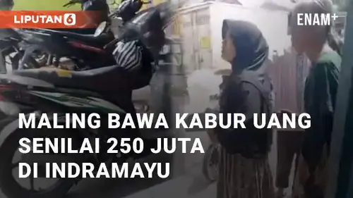 VIDEO: Maling Bawa Kabur Uang Senilai 250 Juta di Kedokanbunder Indramayu