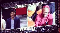 Layar menampilkan gambar Manny Pacquiao dan Floyd Mayweather Jr yang kebetulan menonton pertandingan NBA antara Miami Heat dan Milwaukee Bucks, AS, Rabu (28/1/2015). (Dailymail)