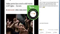 [Cek Fakta] Hoaks Simbol Dua Jari Prabowo-Sandi Mirip Dukungan LGBT di China