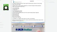 Cek Fakta: Tidak Benar Ini Link Pendaftaran Gebyar BCA