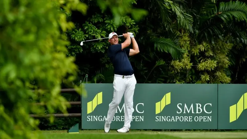 Pegolf Afrika Selatan di SMBC Open 2018, Shaun Norris (Foto: Ahmad Fawwas Usman/Liputan6.com)