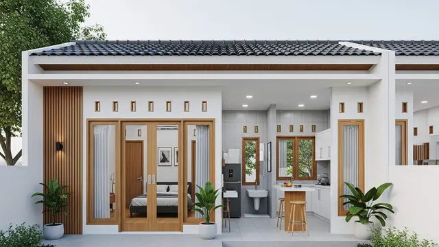 contoh rumah 1 lantai 3 kamar minimalis