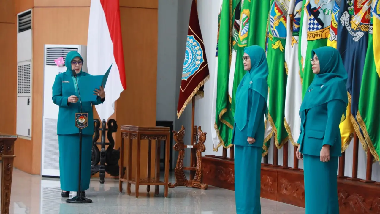 Peresmian pj ketua TP PKK Provinsi Sulawesi Barat dan Gorontalo, Jumat (12/5/2023).