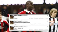 Curhat di Twitter, Balotelli Siap Tinggalkan Milan?