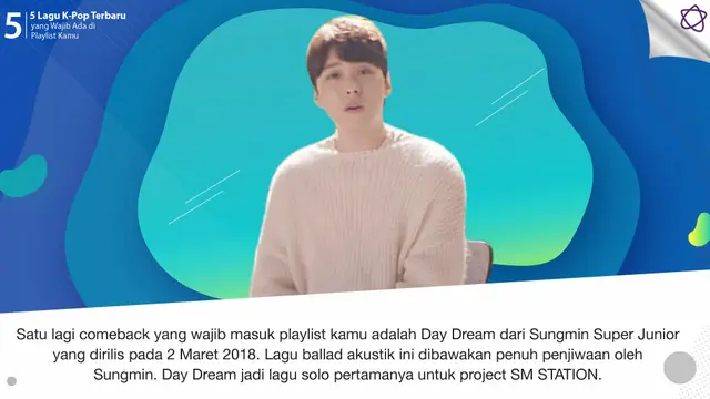 [Bintang] 5 Lagu K-Pop Terbaru yang Wajib Ada di Playlist Kamu