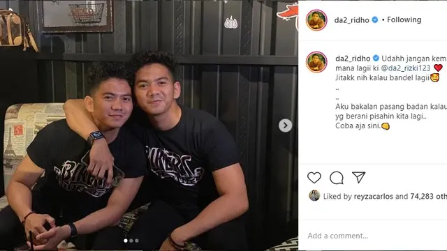 Rizki 2R dan Ridho 2R (Foto: Instagram/@da2_ridho)