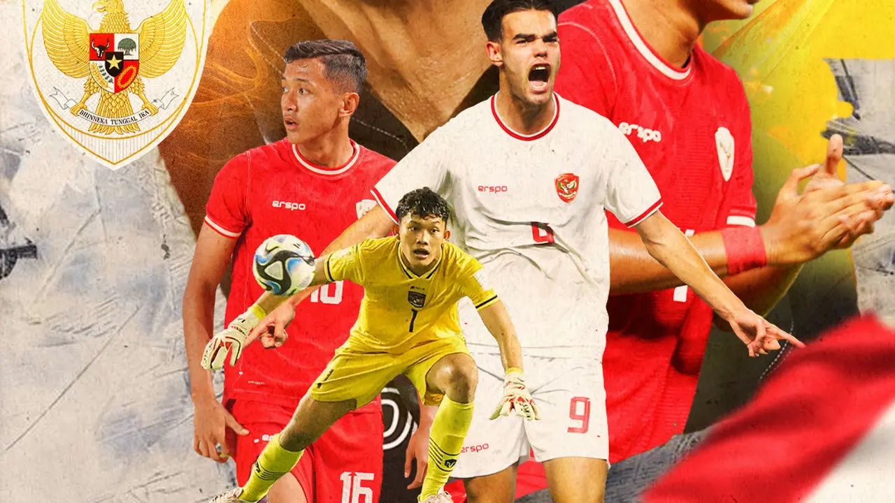 Timnas Indonesia - Ilustrasi Indra Sjafri dikelilingi pemain Timnas Indonesia U-20