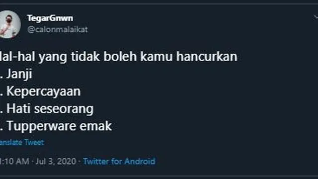 6 Cerita Kocak Warganet saat Tupperware Hilang, Bikin Senyum Miris