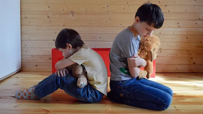 Ilustrasi kakak adik bertengkar