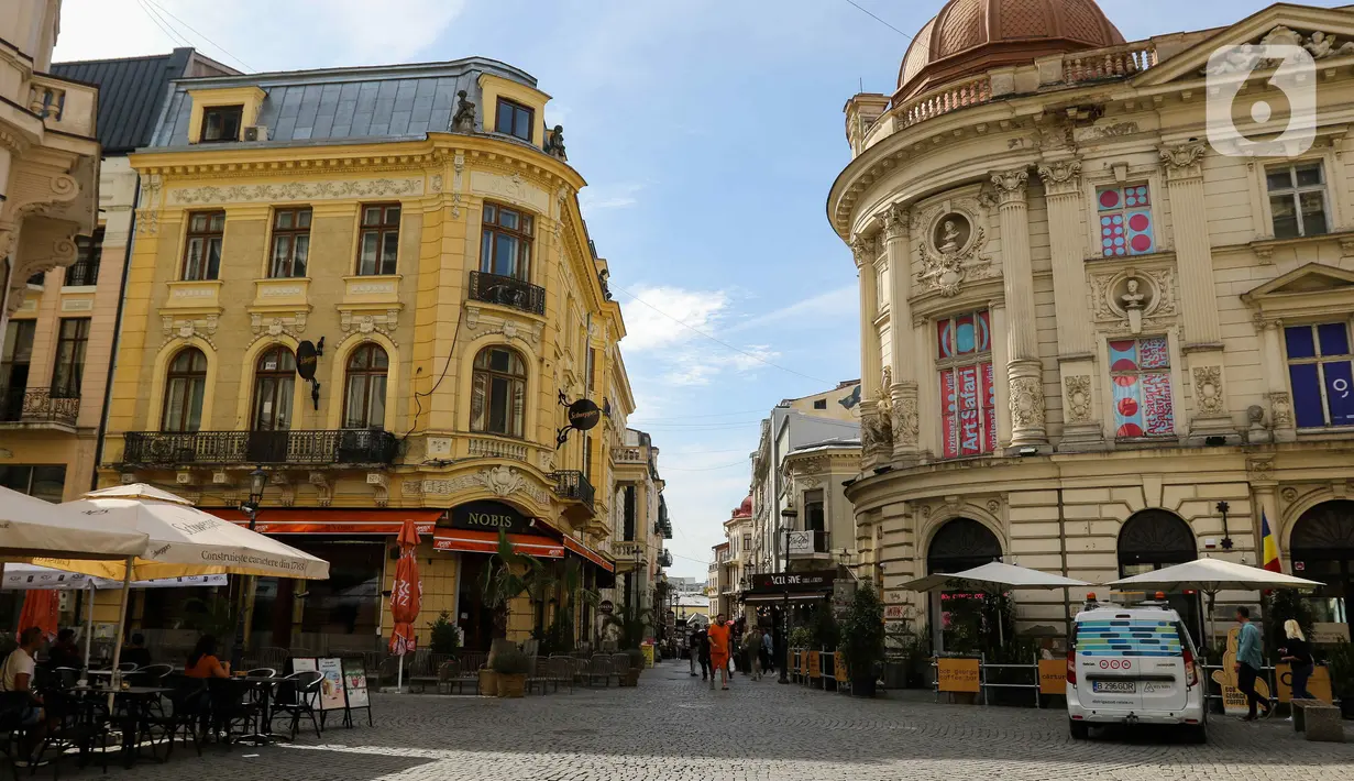 Suasana Kota tua di Bucharest, Rumania, Selasa (26/9/2023). (Liputan6.com/Herman Zakharia)