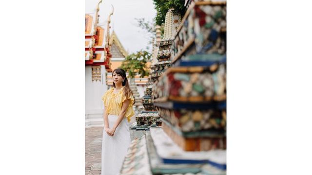 6 Gaya Liburan Shanju Eks JKT48 di Bangkok, Bikin Netizen Gagal Fokus