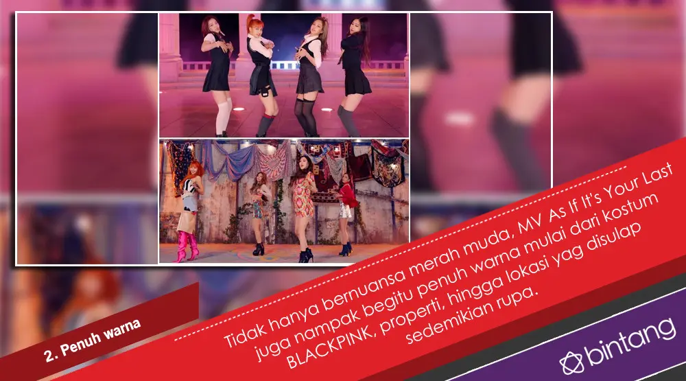 Terpikat Aksi BLACKPINK di MV As If It's Your Last. (Foto: YouTube, Desain: Nurman Abdul Hakim/Bintang.com)