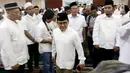 Ketua Umum PKB Muhaimin Iskandar saat menghadiri acara Parlemen Mengaji di Masjid Baiturrahman, Kompleks Parlemen Senayan, Jakarta, Selasa (29/5). Kegiatan ini digelar Fraksi PKB. (Liputan6.com/Johan Tallo)