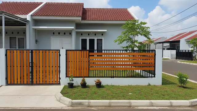 Inspirasi Pagar Rumah Kecil yang Disukai Banyak Pemilik Rumah Subsidi/AI Generated