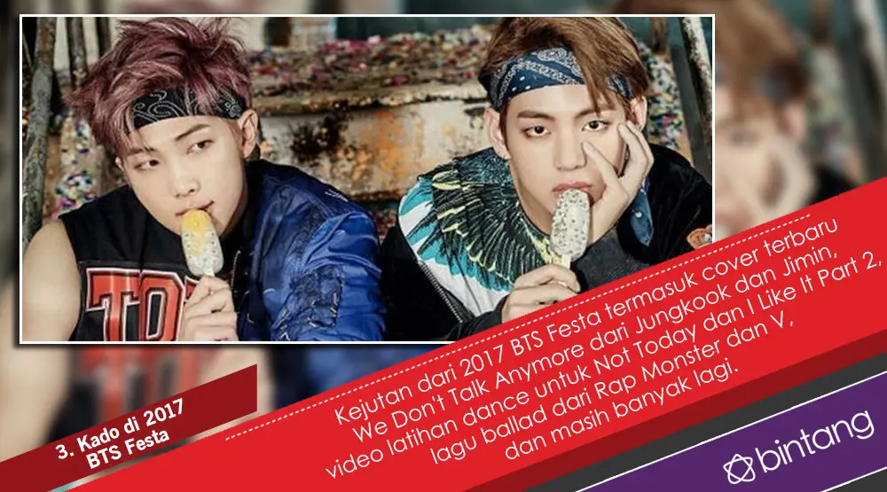 Sederet Momen Manis Sambut Ulang Tahun ke-4 BTS. (Foto: Instagram/btstae, Desain: Nurman Abdul Hakim/Bintang.com)