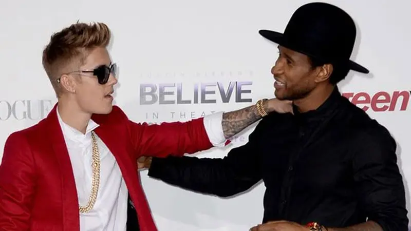 Usher dan Justin Bieber 