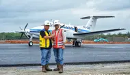 Uji coba Bandara IKN dengan pesawat kecil ini disebut berhasil (dok: BKIP)