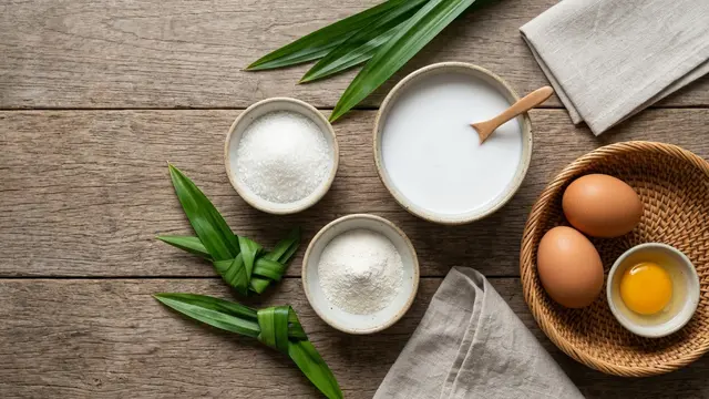 Resep puding telur santan (AI Generated)