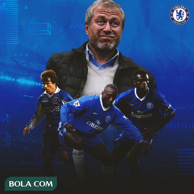 Chelsea - Roman Abramovich, Gianfranco Zola, Jimmy Floyd Hasselbaink, Marcel Desailly