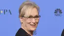 Turut mengenang sahabatnya itu, sambil meneteskan air mata Meryl Streep mengatakan bahwa dirinya telah memperoleh sebuah kalimat berharga yang pernah diucapkan mendiang Carrie. (AFP/Bintang.com)