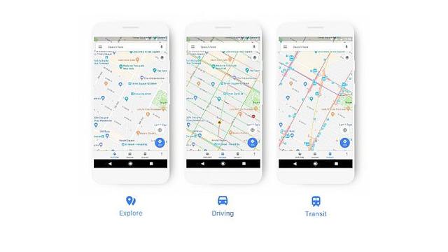 Tampilan baru Google Maps