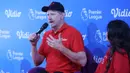 <p>Kiper legendaris Manchester United, Peter Schmeichel (kiri), memberikan keterangan saat konferensi pers pengumuman pemegang hak siar Premier League 2023/2024 di Indonesia oleh Vidio.com di SCTV Tower, Jakarta, Jumat (4/8/2023). (Bola.com/M Iqbal Ichsan)</p>