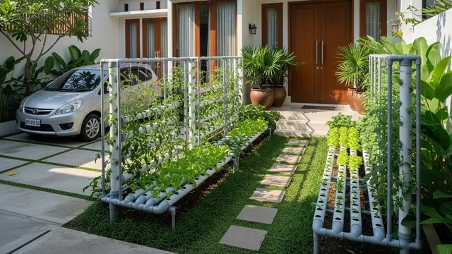 Inspirasi Kebun Sayur Depan Rumah Tanpa Ganggu Mobilitas/Gemini AI