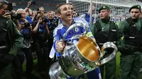 Selebrasi kemenangan Frank Lampard saat Chelsea juara Liga Champions 2012 di Munich, Jerman. (AP/Matt Dunham)