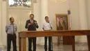 Wakil Gubernur DKI Basuki Tjahaja Purnama (Ahok) saat memberikan sambutan usai penandatanganan MoU di Balai Kota DKI Jakarta, (1/10/14). (Liputan6.com/Herman Zakharia)