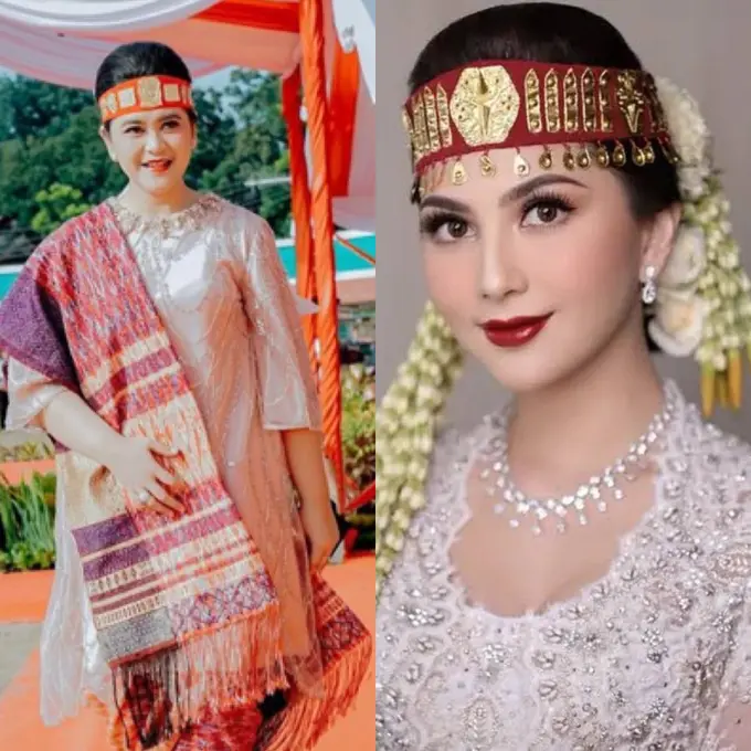 Pesona Kahiyang Ayu Kenakan Ikat Kepala Khas Perempuan Batak