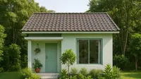 Gambar Rumah Sederhana Ukuran 6x9 di Kampung, Padukan Keindahan dan Fungsionalitas (Foto: ChatGPT)