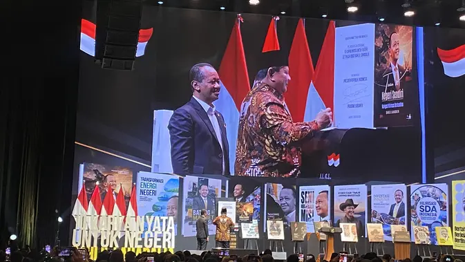 Resmikan Buku '10 Karya Nyata', Prabowo Puji Kemampuan dan Keberanian Bahlil Lahadalia