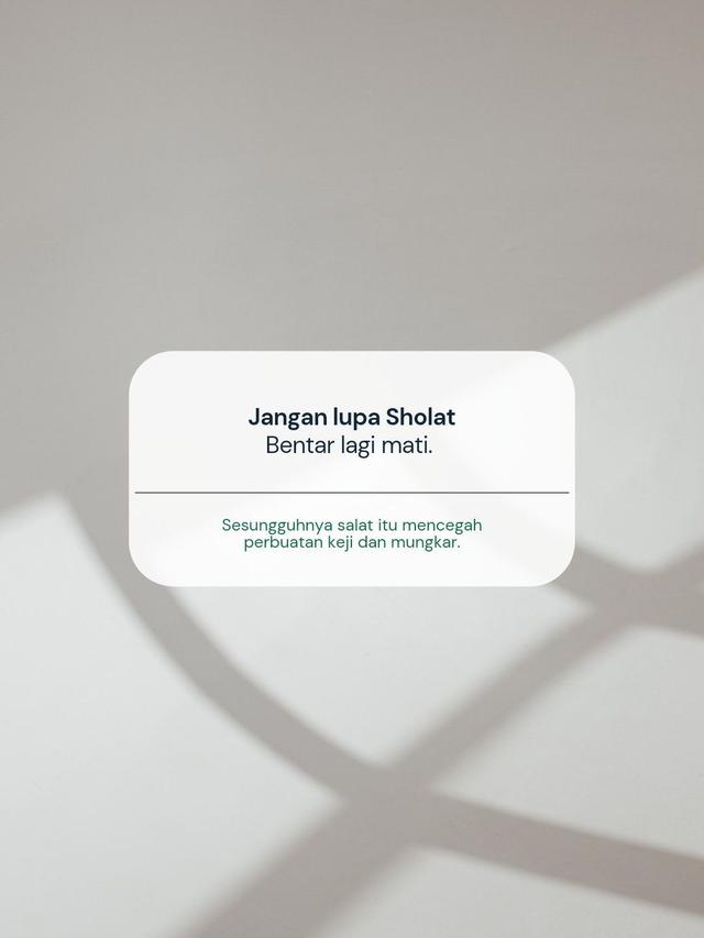 Contoh Wallpaper Jangan Lupa Sholat yang Unik dan Menarik, Jadi Pengingat Diri