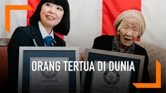 Kane Tanaka ditetapkan sebagai orang tertua di dunia versi Guinness World Record. Ia berusia 116 tahun.