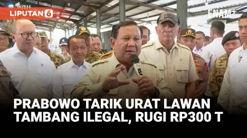 VIDEO: Negara Rugi Rp300 Triliun, Prabowo Tarik Urat Gara-Gara Kasus Tambang Ilegal