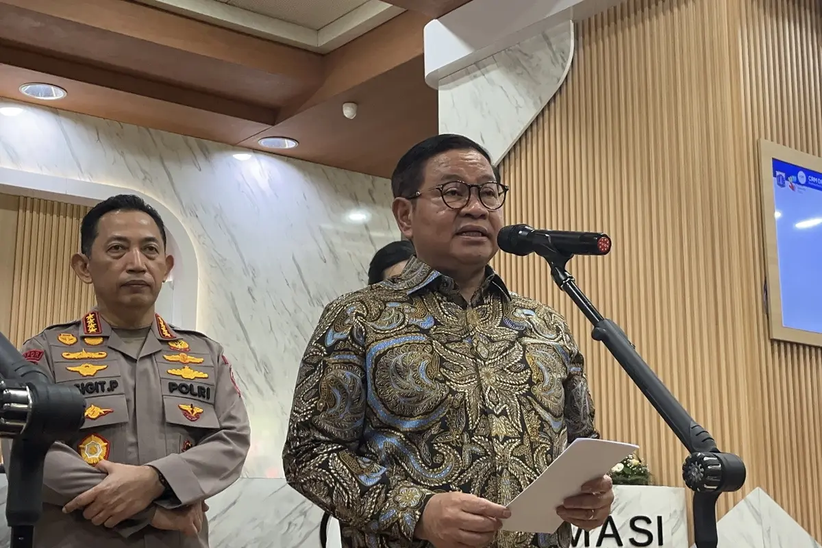 Gubernur DKI Jakarta Pramono Anung usai penandatanganan Surat Keputusan Bersama (SKB) Program Percontohan Penyelenggaraan Pelayanan Terpadu bagi Perempuan dan Anak di Jakarta, Kamis (4/6/2026). (Liputan6.com/Winda)