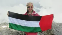 Suzane Al-Houby, wanita Palestina yang sukses mendaki 7 summits. (Al Arabiya)