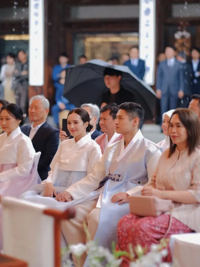 Potret Beby Tsabina hadiri anniversary pernikahan calon kakak ipar (Sumber: Instagram/@bebytsabina)