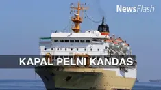 Kapal Pesiar milik PT Pelni (Persero) KM Kelud kandas di perairan sekitar Pelabuhan Se‎kupang, Batam, Rabu (1/6/2016)