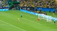 Tim sepak bola Brasil berhasil mengalahkan Jerman melalui adu penalti.