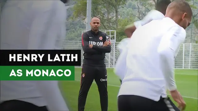 Legenda Perancis dan Arsenal, Thierry Henry melakukan sesi latihan perdana bersama AS Monaco. Jika pada era 1993-1999, Henry berprofesi menjadi seorang pemain sepak bola.