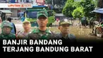 Sejumlah rumah rusak dihantam banjir bandang yang menerjang Kabupaten Bandung Barat, Jawa Barat. Banjir juga merendam akses jalan utama.